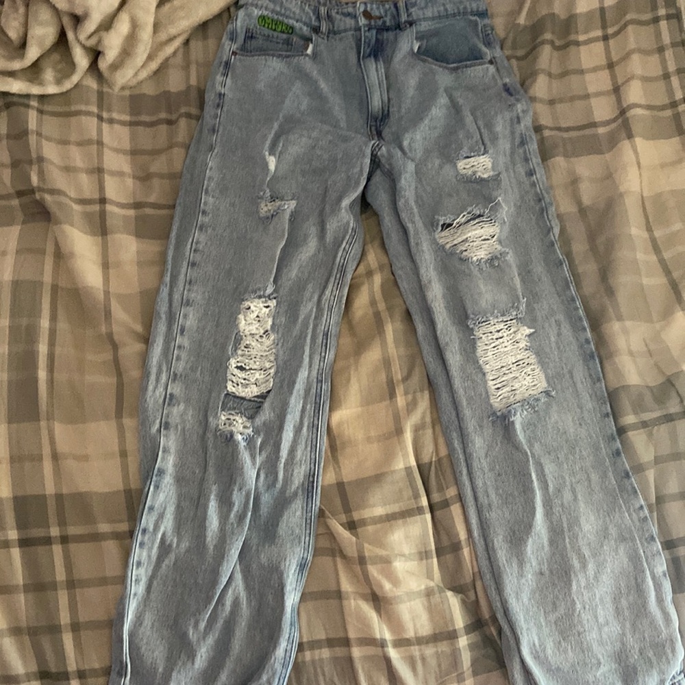 ripped high waisted boyfriend jeans from Zumiez